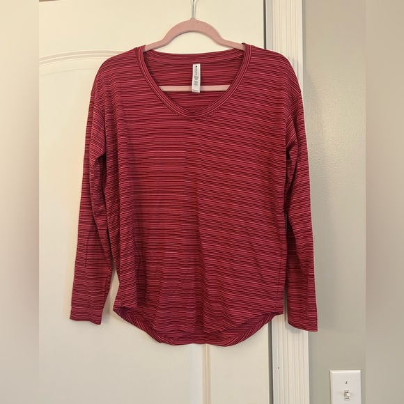 Athleta Cloud light Stratus Striped Long Sleeve Small - Picture 1 of 4
